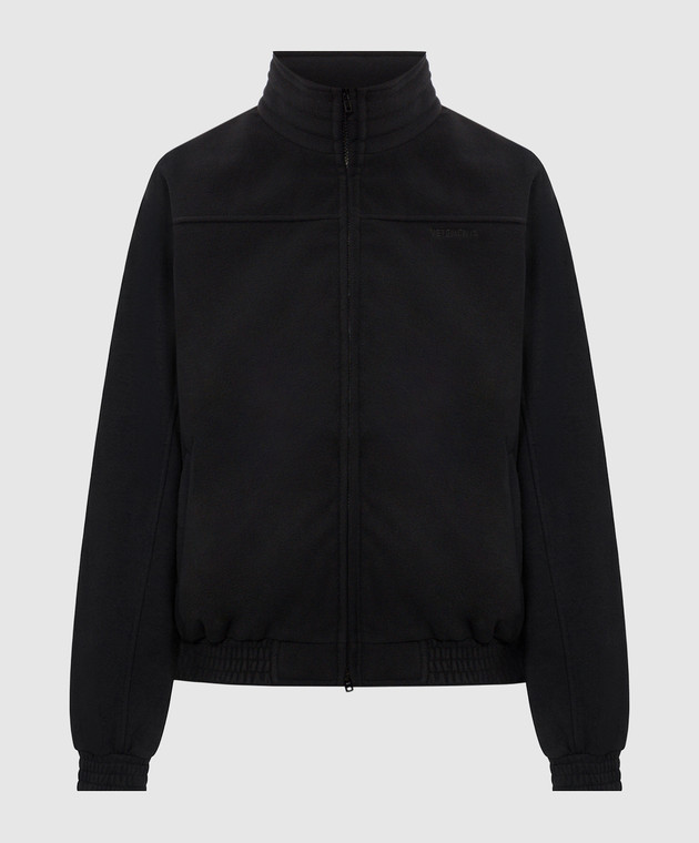 Vetements Чорна куртка з вишивкою логотипа MH27TJ110Bw