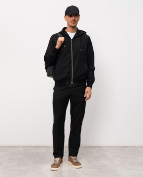 CAPOBIANCO Черный спортивный костюм из шерсти 20M414UN0020M810UN00