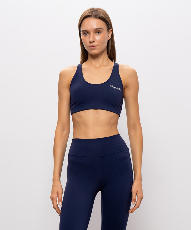 Sporty & Rich Синий топ TO00385326BL106 изображение 3