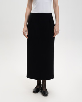 The Row Чорна спідниця Talor з вовни 10524W2893