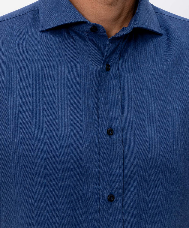 Brunello Cucinelli Синя сорочка MY6370627 зображення 5