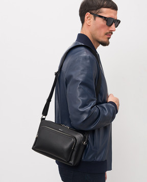 Bally Черная кожаная сумка Capitol MAC06IVT710