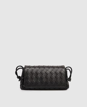 Bottega Veneta Черная кожаная сумка кросс-боди 843893VCPP0