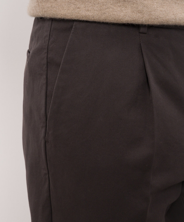 Brunello Cucinelli Коричневые брюки M252DE1450 изображение 5