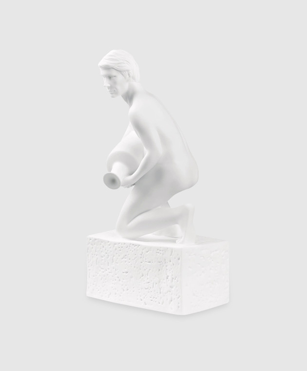 Palais Royal Декоративна біла порцелянова статуетка Zodiac Aquarius man 4514 зображення 2