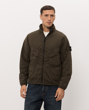 Stone Island Зеленая куртка с логотипом патча L2S15Q100021S0474