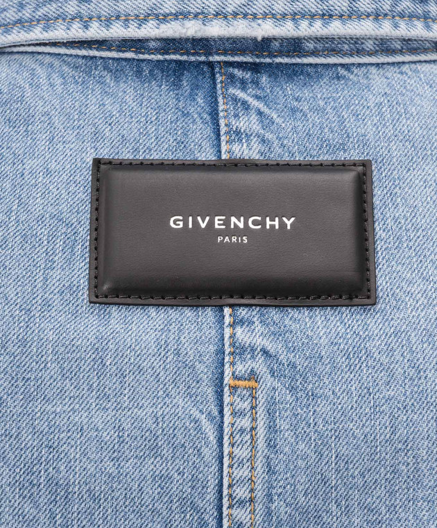 Givenchy Блакитна джинсова сорочка BM617Q5YDN зображення 5