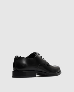 Dolce&Gabbana Черная кожаная дерби с монограммой DG A10888A1203