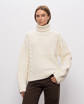 Woolrich Свитер с шерстью цвета айвори CFWWKN2061FRUF0706