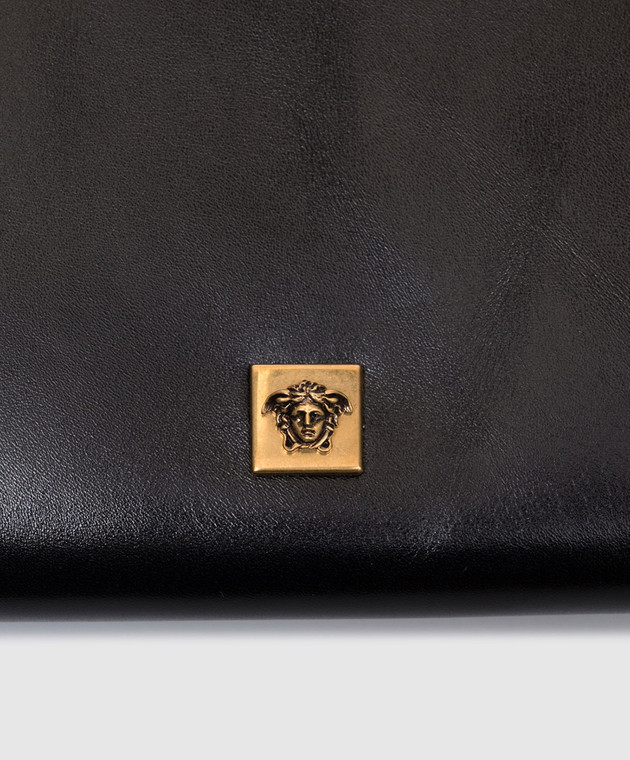 Versace Черный кожаный кошелек Severe 10241881A18568 изображение 4