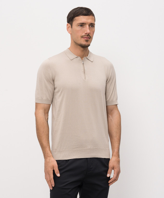 Cashmere&Whiskey Бежевое поло MB004Z изображение 3