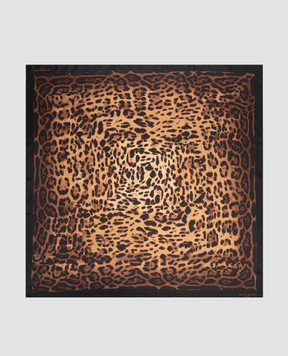 Givenchy Хустка із шовку в анімалістичний принт 710010144001