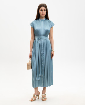 JOSEPH Бирюзовое платье миди Phare JF009746