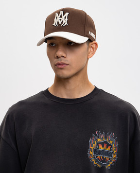AMIRI Коричневый кепка с вышивкой эмблемы AMSAHE1006