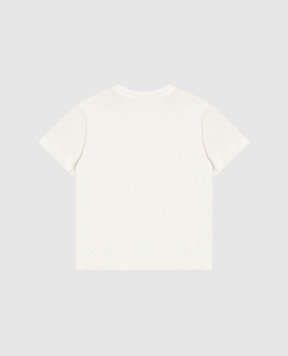 Dolce&Gabbana Дитяча біла футболка з вишивкою логотипа L5JTNKG7PYF26