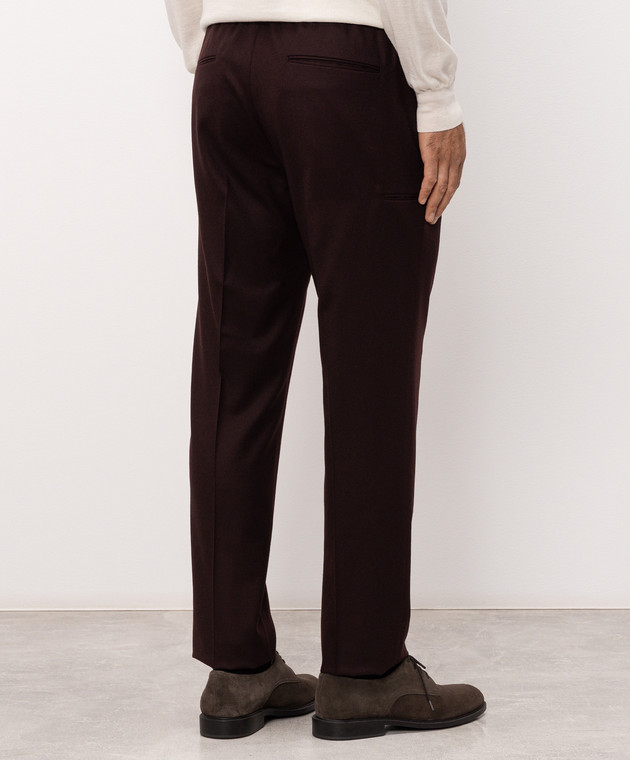 Peserico Бордовые брюки из шерсти R5423902710 изображение 4
