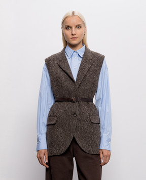 Brunello Cucinelli Жилет с шерстью в узор MG5667253