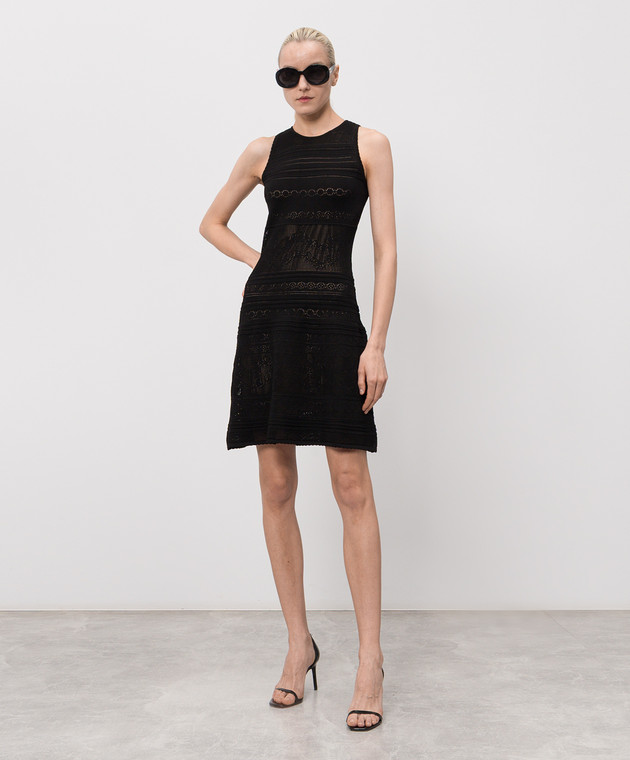 Twinset Черное платье в узор 261TT3291 изображение 2