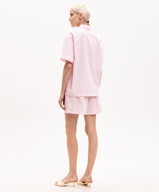 Dore & Rose Рожева піжама в смужку SHORTSLEEVESTRIPEDPJSE зображення 3