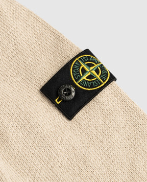 Stone Island Дитячий бежевий светр з патчем логотипом L1S165100005S00D314