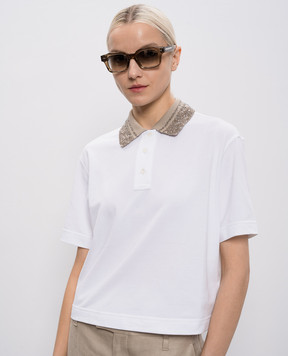 Brunello Cucinelli Бежевые очки Jared MOCSTEMS15