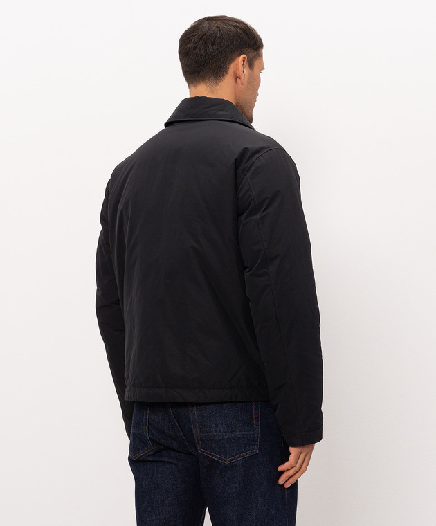 Stone Island Чорна пухова куртка з патчем логотипа L2S154100022S0A26 зображення 4