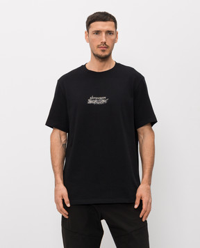 Riotdivision Чорна футболка Plague з принтом RDPLGDWNTS