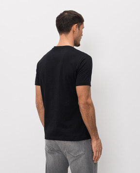 Trussardi Черная футболка с принтом эмблемы G0568000127NMTS14J02