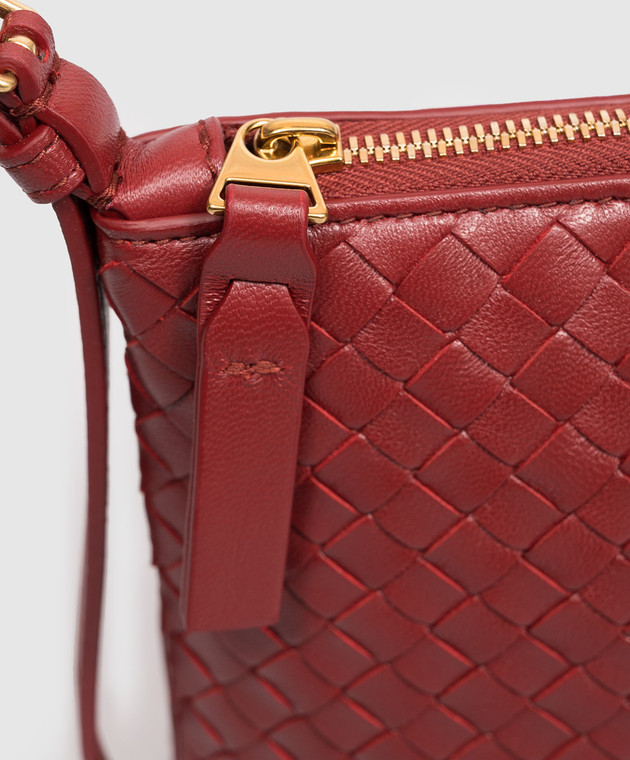 Bottega Veneta Бордова шкіряна сумка Piccolo 876625V0HW0 зображення 4