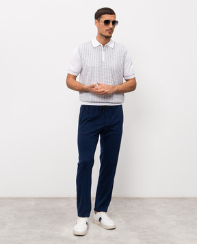 Stefano Ricci Сині штани з вовни M1T6100160MA0033