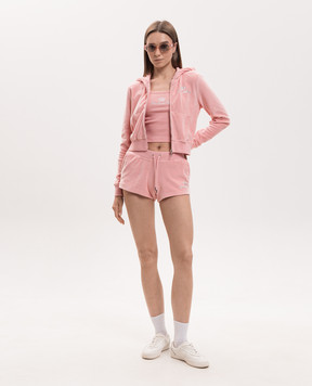 Sporty & Rich Розовая велюровая спортивная куртка Juicy CA046716689PI07