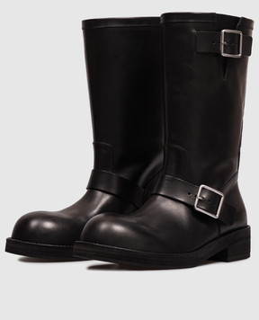 Ann Demeulemeester Чорні шкіряні черевики Sarith B0014061LT049
