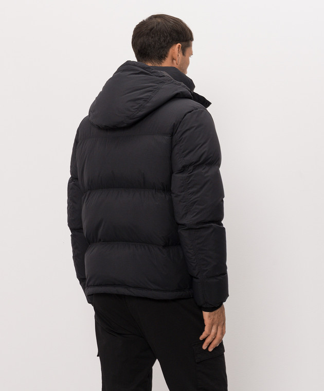 Stone Island Чорний пуховик з патчем логотипа L2S154100013S0483 зображення 4