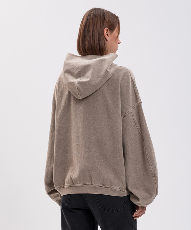Alexander Wang Спортивная куртка цвета хаки с кристаллами UCC3262304 изображение 4