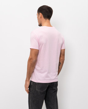 Tom Ford Рожева футболка з шовком JCS026JMC084