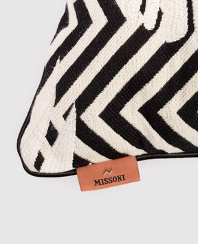 Missoni Home Бежевая декоративная пухово-перьевая подушка Ombre 1E4CU00718