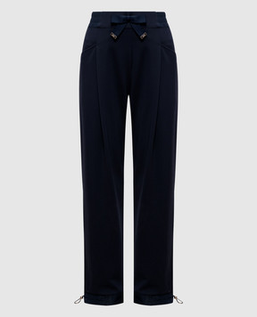 Herno Голубые джоггеры с нашивкой логотипа PT000185D50069