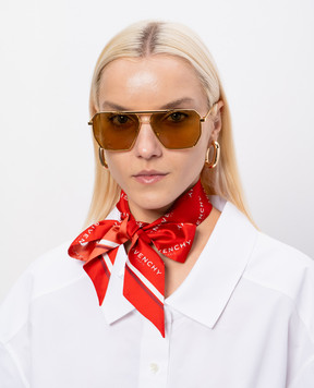 Givenchy Червона стрічка твіллі із шовку 710010945002