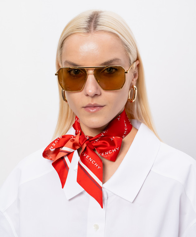 Givenchy Червона стрічка твіллі із шовку 710010945002 зображення 2