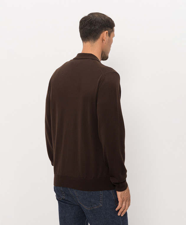 Cashmere&Whiskey Коричневе поло 94394Z зображення 4