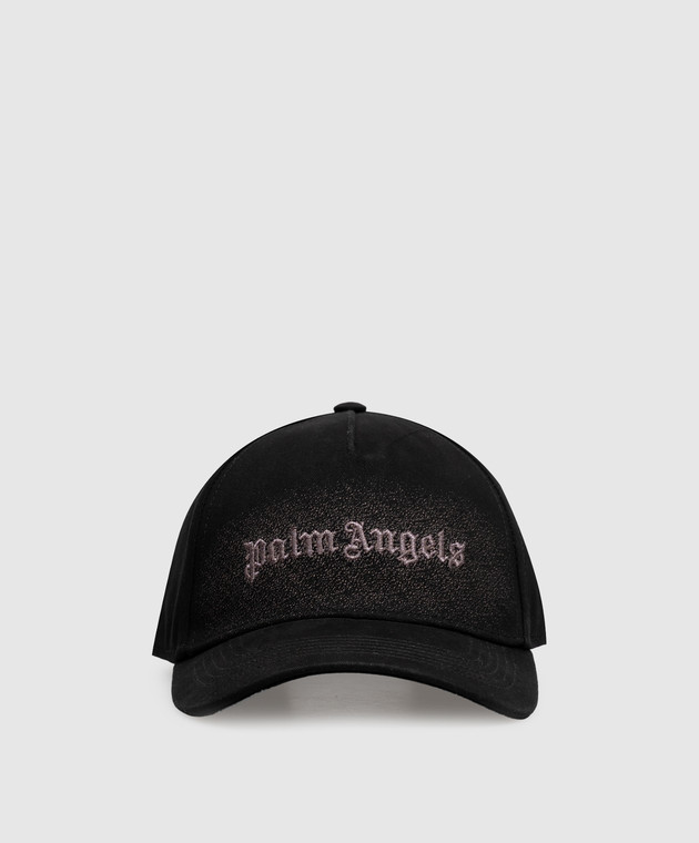 Palm Angels Чорна кепка з вишивкою логотипа PAMLB001FB012