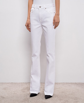 Tom Ford Белые джинсы клеш с патчем логотипа PAD115DEX242