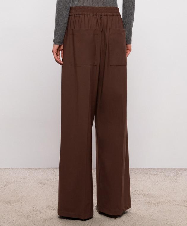 Brunello Cucinelli Коричневые брюки с шерстью M0W07P9002 изображение 4
