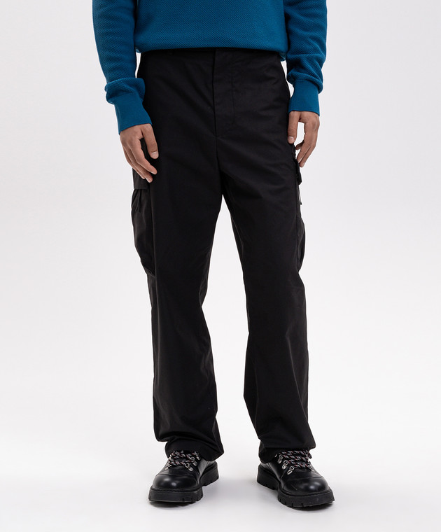 Moncler Чорні карго з логотипом L20912A00039599T0 зображення 3