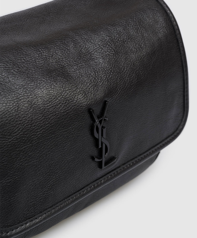 Saint Laurent Чорна шкіряна сумка NIKI з монограмою логотипа 776611AAGAF зображення 4