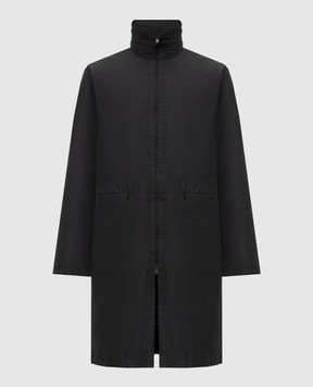 The Row Чорний плащ Aldara 10997W4564