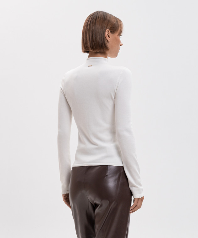 Twinset Гольф кольору айворі 262TP3035 зображення 4