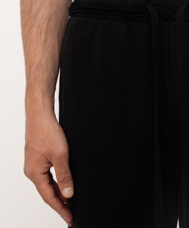 Ann Demeulemeester Черные спортивные штаны B0014215FA185 изображение 5