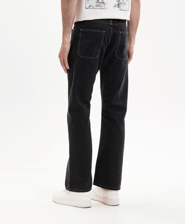 Off-White Черные джинсы Half Arrow 44XCE04JS26F003 изображение 4