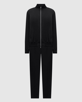 CAPOBIANCO Чорний спортивний костюм з пластиною логотипа 20M451BI0020M708BI00